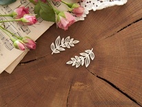Чипборд від WOODchic - "Листя сакури", 4х2см