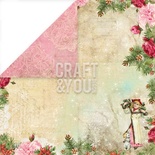 Лист скрапбумаги от Craft and You Design - Christmas Story,  30х30 см, CP-CS05