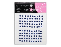 Напівперлинки на клейовій основі Want2Scrap - Baby Bling Pearls - Blue, 100