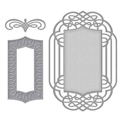 Нож для вырубки от Spellbinders - Amazing Paper Grace - Becca Feeken - Ornamental Crest