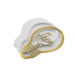 Заготовка для шейкера Lightbulb LOVE 11,5x7,7 см, колір золото, ТМ Фабрика Декору