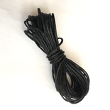 Вощеный шнур, 0.7 мм, цвет черный,  5 метров