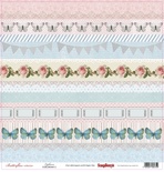 Папір односторонній для скрапбукінгу від ScrapBerryʼs - Метелики - легкість, 30,5x30,5см