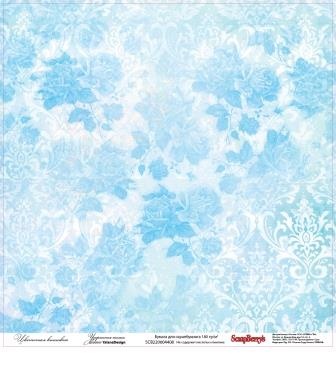 Аркуш паперу для скрапбукінгу від ScrapBerryʼs - Квіткова вишивка