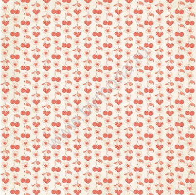 Лист односторонней бумаги от Mona Design - "Вишневый сад", 30,5х30,5см