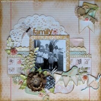 Великий ніж для вирубки Mega French Pastry Doily - DL158 з Cheery Lynn Designs, 19x19см