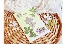 Ніж для вирубки "Гілочка базиліка", від AgiArt, 64*35 mm