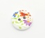 Дерев’яний ґудзик Multicolor Flower B17604, діаметр 15 мм, 1 шт.