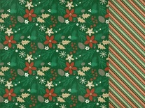 Аркуш двостороннього скрап-паперу Kaisercraft - Holly BRIGHT PINE CONE, 30,5x30,5см