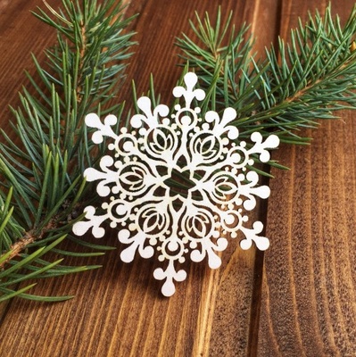 Чипборд від Вензелик - Сніжинка