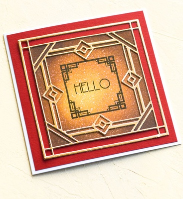 Ніж для вирубки від Poppystamps - Deco Victor Square