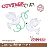 Ніж для вирубки CottageCutz - Doves w/ Ribbons, 10x10 см