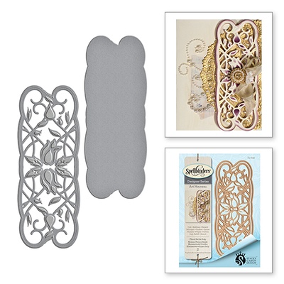 Ніж для вирубки від Spellbinders - Floral Swirls Strip