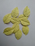 Листики, цвет желтый, 40х25мм, 10 шт.