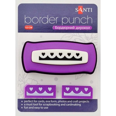 Дірокол бордюрний Сердечки, ТМ Santi