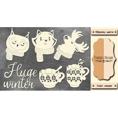 Набір чіпбордів TM Fabrika Decoru FDCH - 214, колір молочний, крафт