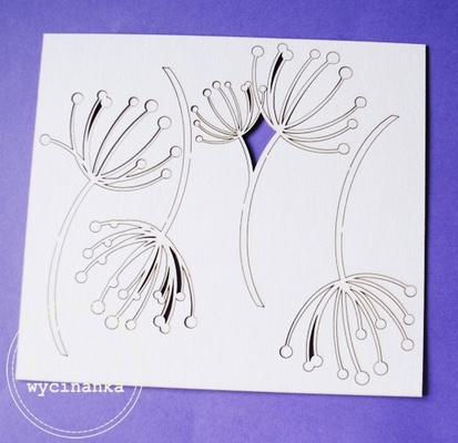 Чипборд від Wycinanka — Зонтики кропу, 17×15,5 см