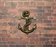 Пластикова прикраса Якір під метал від E.В.A., 45x30м