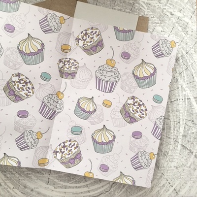 Блок для кулинарной книги,  листы белые в клеточку 100 г/м, 96 листов (192 страницы), формат А5