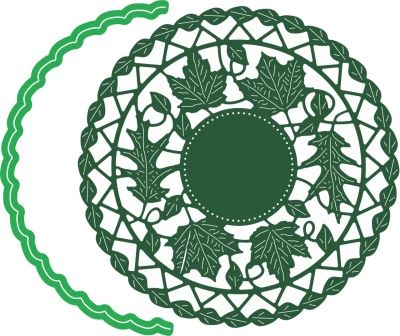 Ніж для вирубки Fall Leaf Doily w/Angel Wing від Cheery Lynn Designs