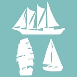 Чипборд від Вензелик - Три кораблі, розмір: 112*80 мм