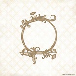 Чипборд Blue Fern Studios - Treasured Floral Frame