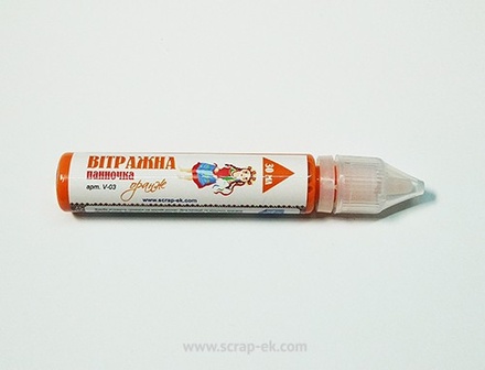 Вітражна фарба від ТМ ЕК, помаранчова