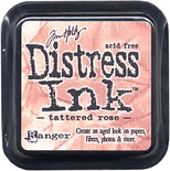 Штемпельная подушка Ranger Distress Ink Pad -Tattered Rose