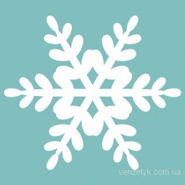 Чипборд від Вензелик - Сніжинка 23, розмір: 46x53 мм