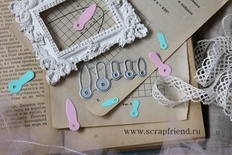 Набор ножей для вырубки от  Scrapfriend - Анкеры, 5 штук, 1,6-3,2см