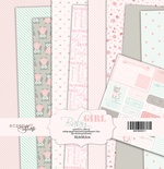 Набір односторонніх аркушів Scrapmir - Baby Girl, 30x30 см, 10 аркушів