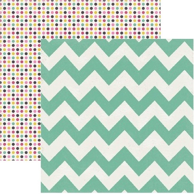 Аркуш скрап-паперу My Mind's Eye Chevron, 30x30 см, двосторонній