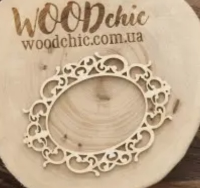 Чипборд Рамка вензельна