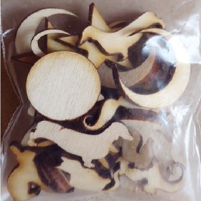 Дерев’яні прикраси змішані, 26 штук