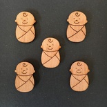 Деревʼяна фігурка WOOD-127 - Новонароджений хлопчик, 1 штука