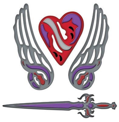 Набор лезвий Spellbinders - Shapeabilities Fallen Angel, 4 шт., S4-299