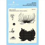 Набір штампів від Cherrylana - "Петриківський розпис. квітка середня"