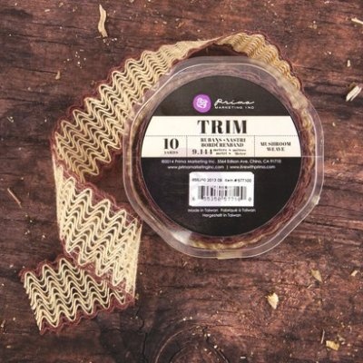 Стрічка Prima - Weave Trim - Mushroom, колір бежевий, 90 см
