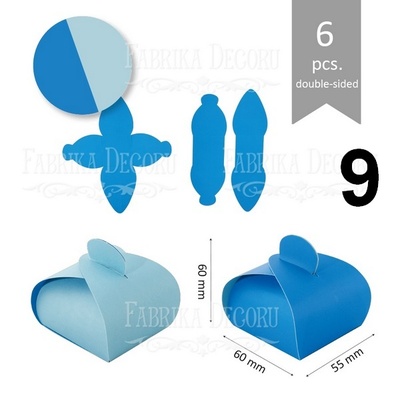 Набір паперових заготовок 006, ТМ Fabrika Dekoru, 6 штук, вибір кольору