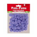 Помпони SANTI бузкові 15мм 50 шт.