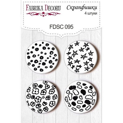 Набір скрап-фішок від ТМ Фабрика Декору з 4 шт. FDSC 095
