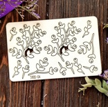 Чипборд набір гілочок з ягідками