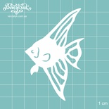 Чипборд від Вензелик - рибка 1, розмір: 4,9x7,6 см