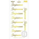 Елементи для вирізання Lesia Zgharda - ЗОЛОТА КОЛЛЕКЦІЯ - Запрошення, 10х21 см