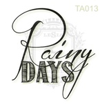 Акриловый штамп Lesia Zgharda TA013 Rainy DAYS, размер 3х3.2 см