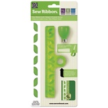 Інструмент від We R Memory Keepers - Sew Ribbon Punch & Stencil - Leaf