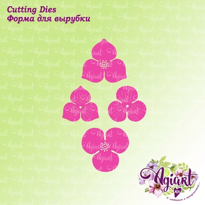 Ножи для вырубки от AgiArt - Набор цветов первоцветов