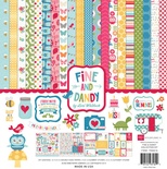 Набор двусторонней скрапбумаги от  Echo Park - Fine & Dandy, 30х30 см, 12 шт