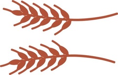 Ніж для вирубки від Cheery Lynn Designs - Wheat Heads (Set of 2)