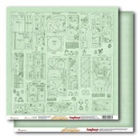 Бумага для скрапбукинга от Scrapberry's - Выкройки. Размеры в см.: 30х30. Плотность 180 гр/м, двусторонняя